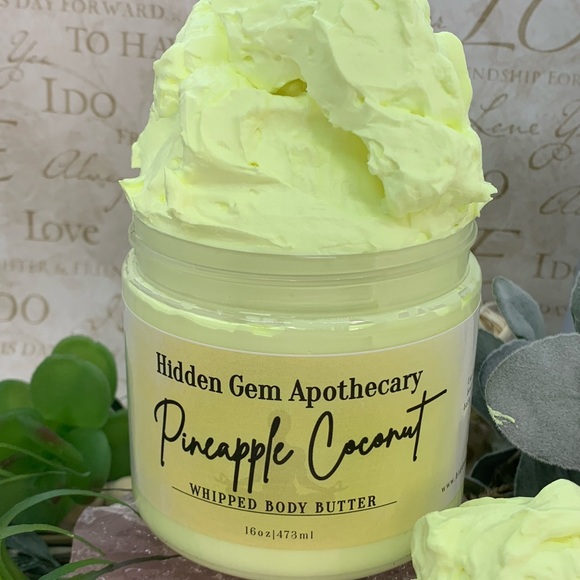 Hidden Gem Apothecary Other - Pineapple Coconut Handmade Whipped Body Butter